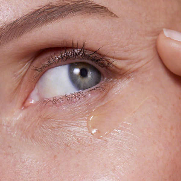 Valmont V-Firm Eye gel being applied on model
