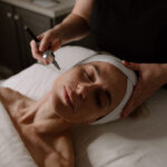 a woman experiencing the Hydroderm facial