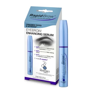 RapidBrow Box with product next to it.